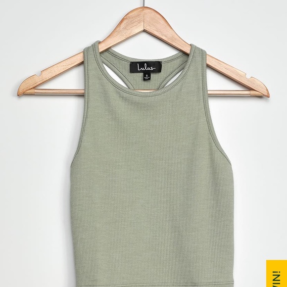 Lulus Everyday Essential Sage Green Tank - Picture 3 of 4